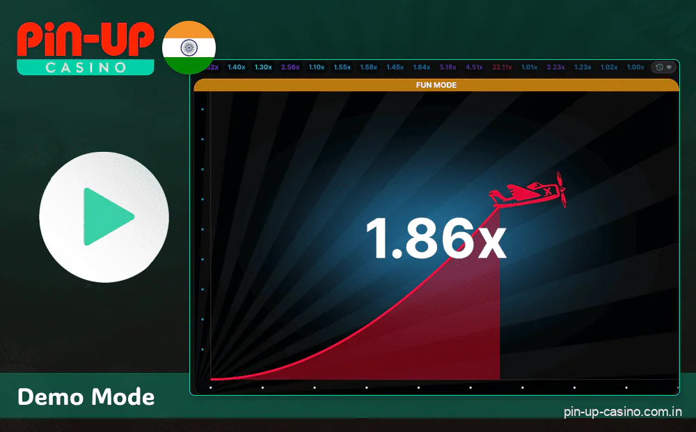 Aviator game demo version for Pin Up players in India