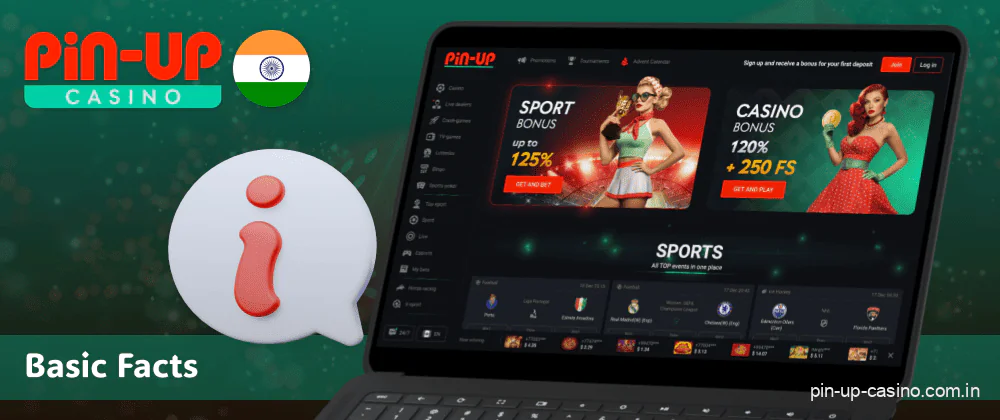 Information about Pin-Up Casino in India