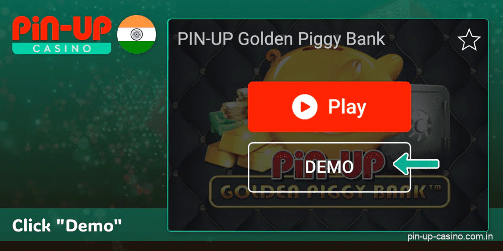 Start the Demo mode of the game at Pin Up Casino