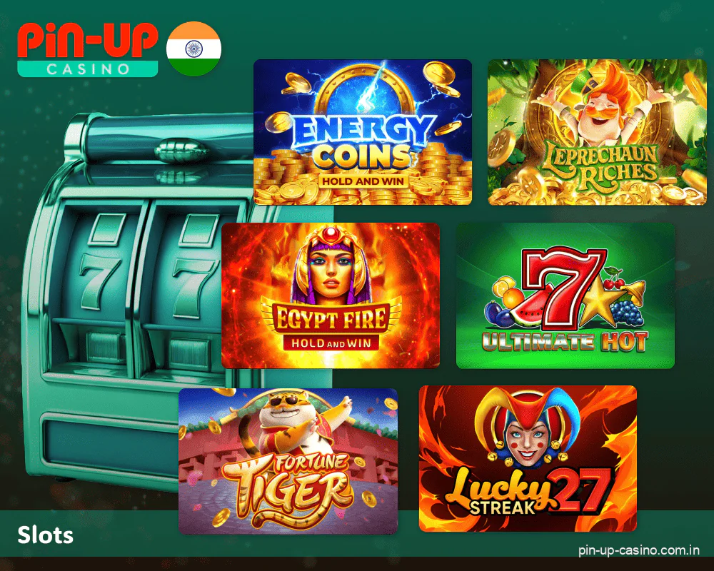 Slots at the Pin Up Casino site in India