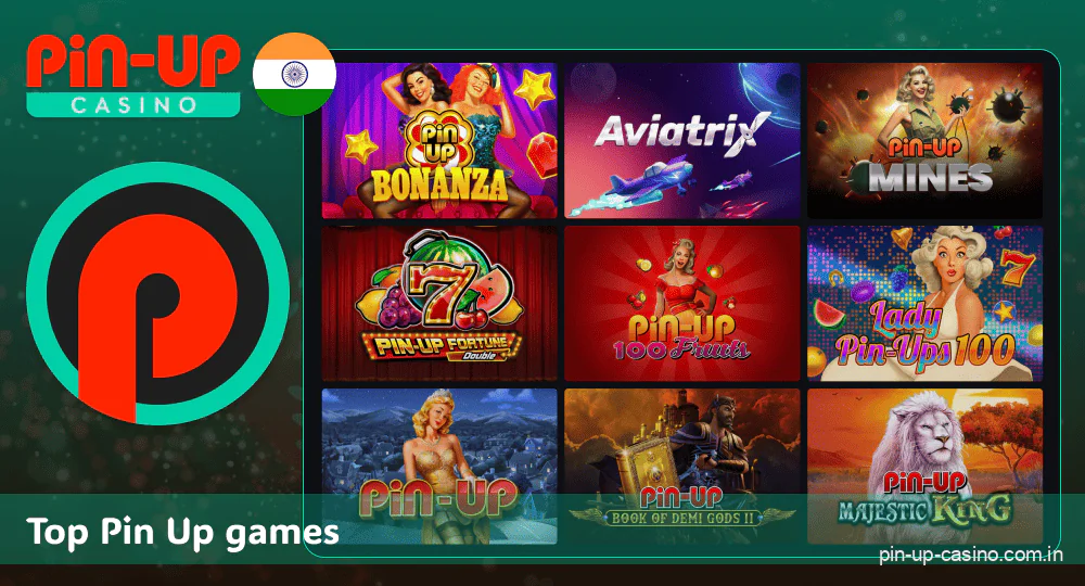 Exclusive games at Pin Up casino in India